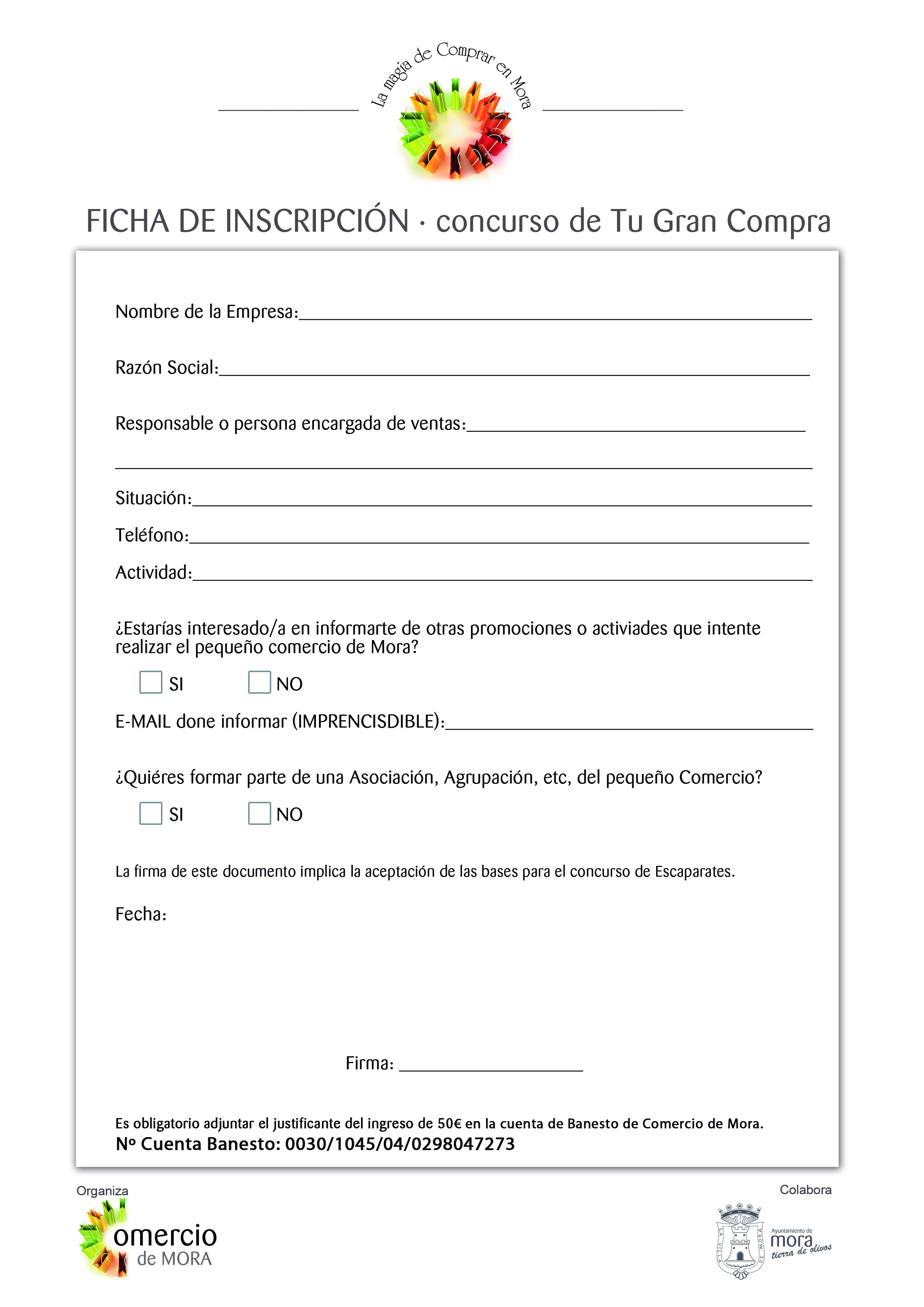 Inscripcin 3 Edicin de TU GRAN COMPRA